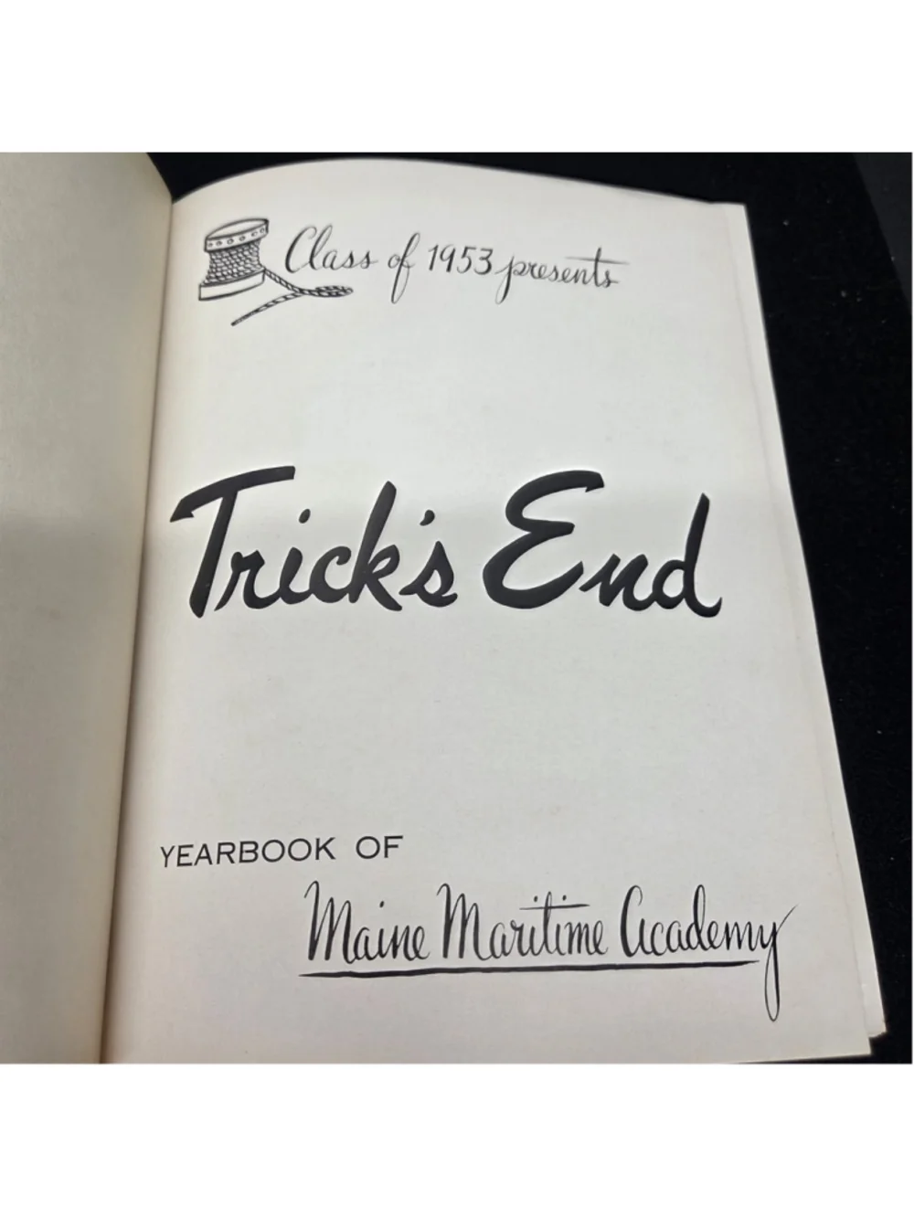 VTG 1953 College Yearbook Maine Maritime Academy Trick's Thalassophile Seafaring